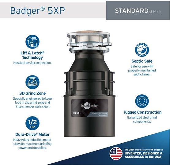 Insinkerator BADGER5XPA Black
