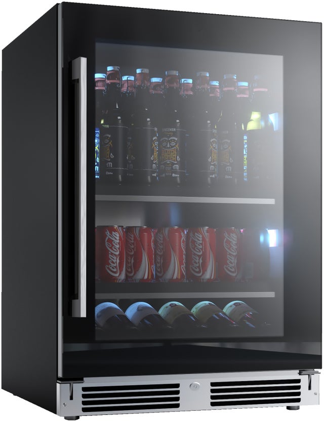 XO XOU24BCGBR 24 Inch Beverage Center with Lock, 145 Can Capacit...