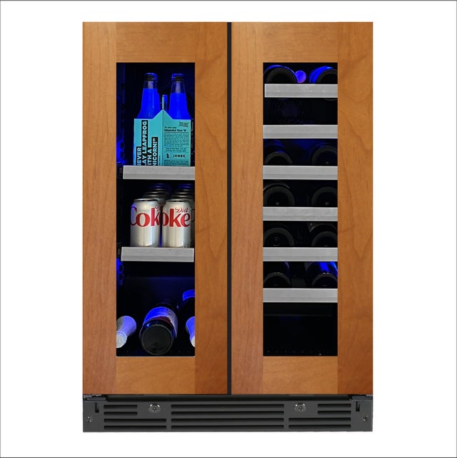 XO XOU24BWDDGO 24 Inch French Door Beverage Center/Single Zone Wi...