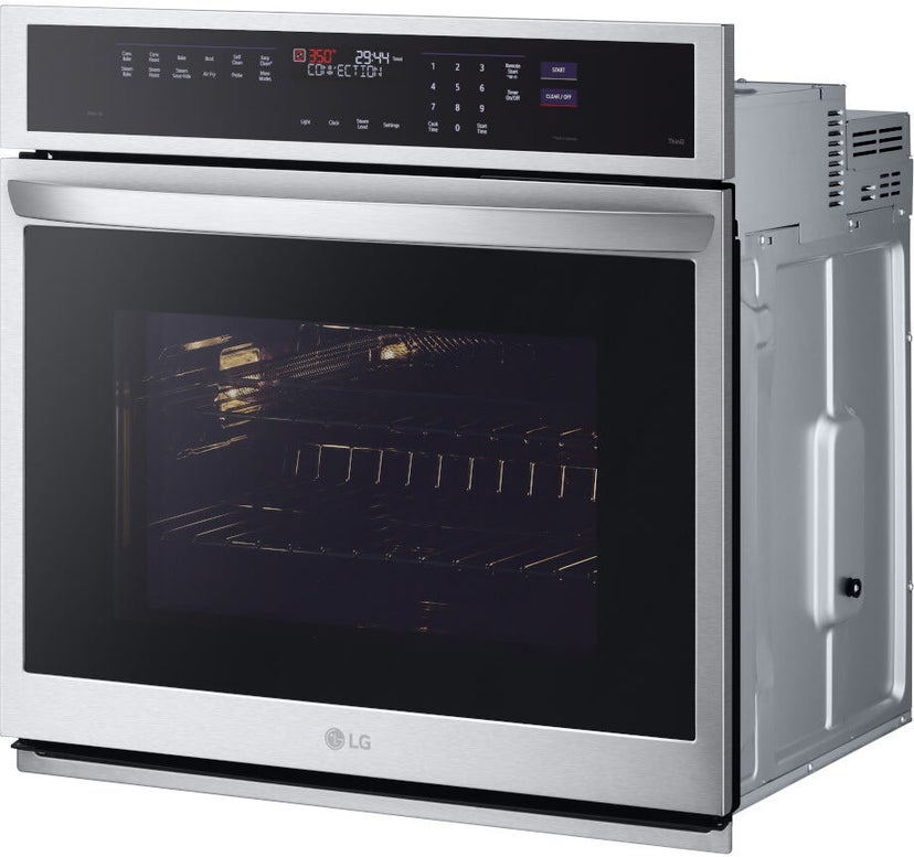 LG WSEP4727F 30 Inch Single Electric Smart Wall Oven with 4.7 c...