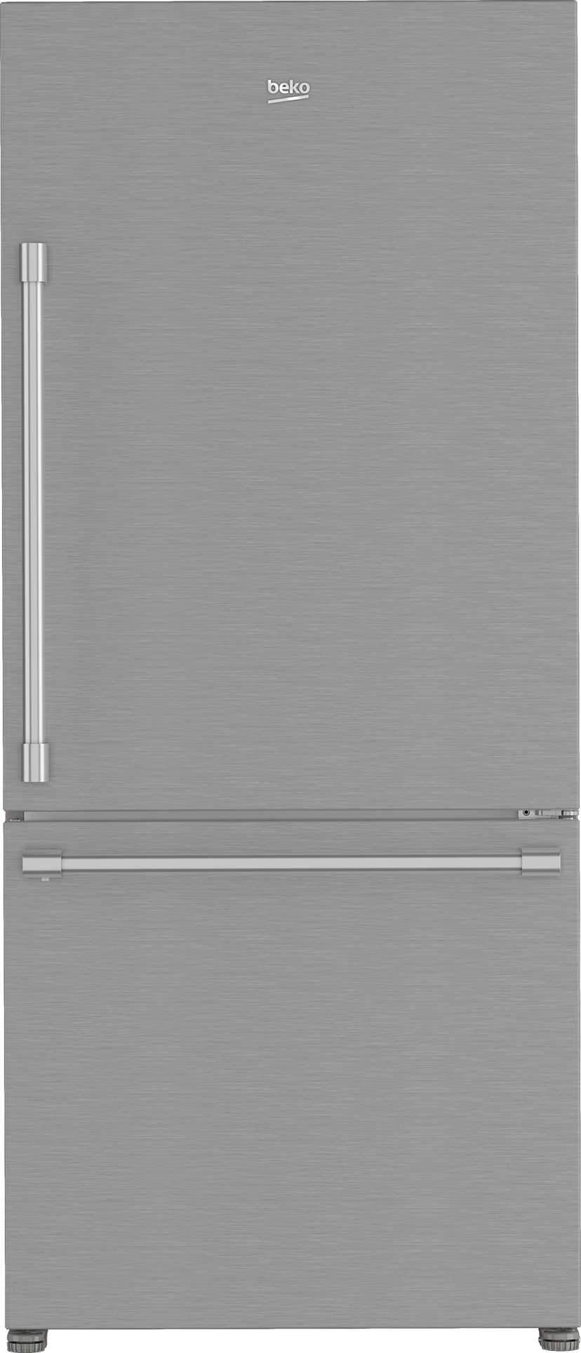 Beko BFBF30216SS 30 Inch Counter-Depth Bottom Mount Refrigerator: S...