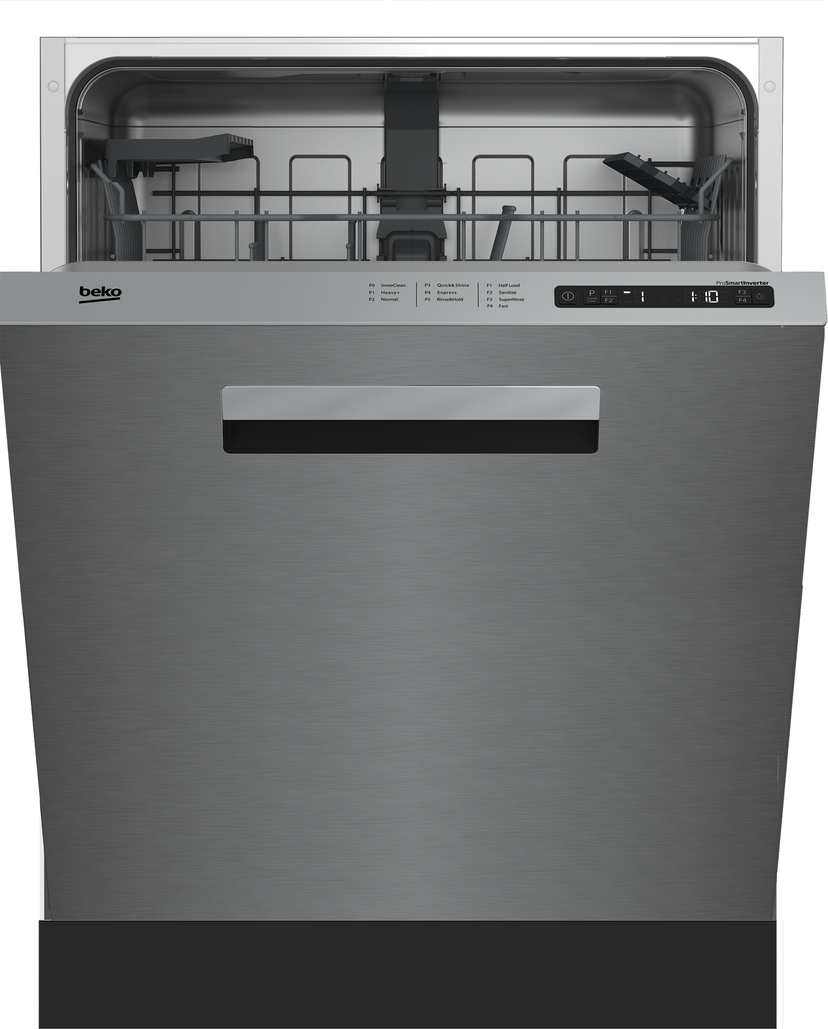 Beko DDN25402X 24 Inch Fully Integrated Dishwasher with 14 Place ...