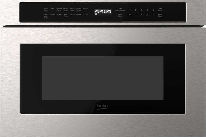 Beko MWDR24100SS 24 Inch Built-in Microwave Drawer: Stainless Steel