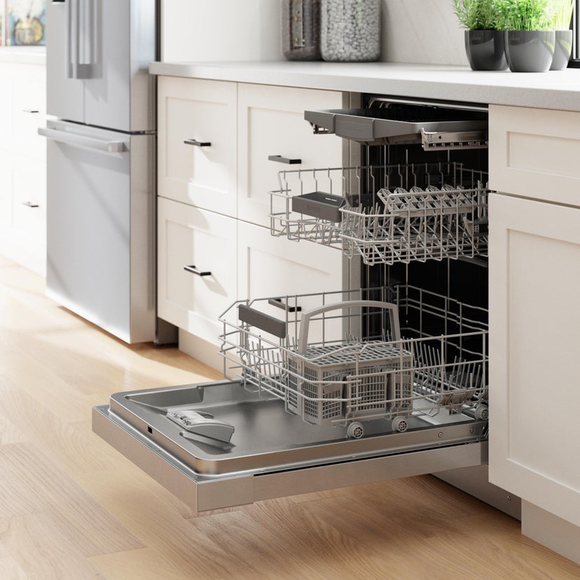 Bosch SHE53B75UC 300 Series 24 Inch Recessed Handle Dishwasher: Sta...