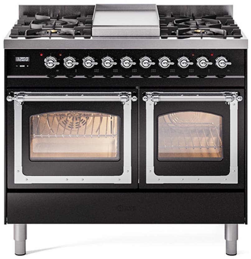Ilve UND40FNMPEGCLP Emerald Green With Chrome Knobs, Liquid Propane
