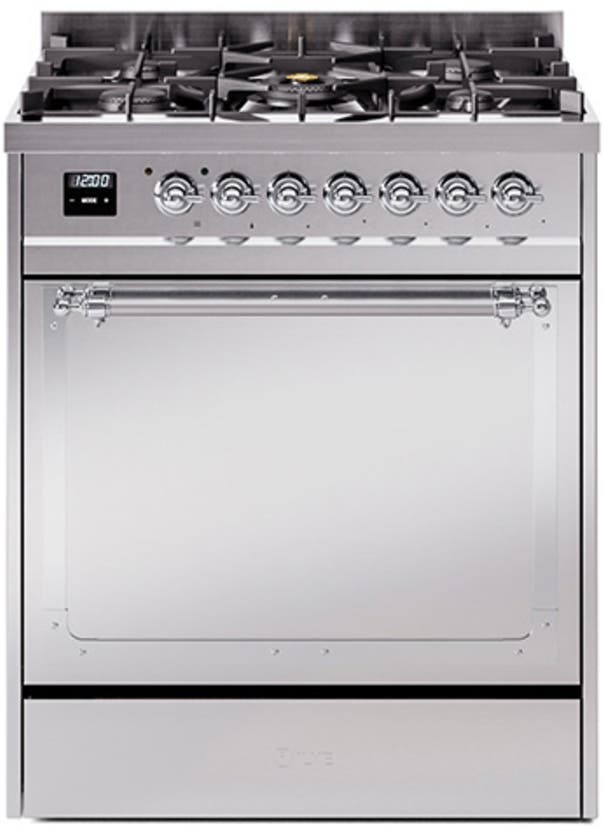 Ilve UN30QNMPSSCLP Stainless Steel With Chrome Knobs, Liquid Propane