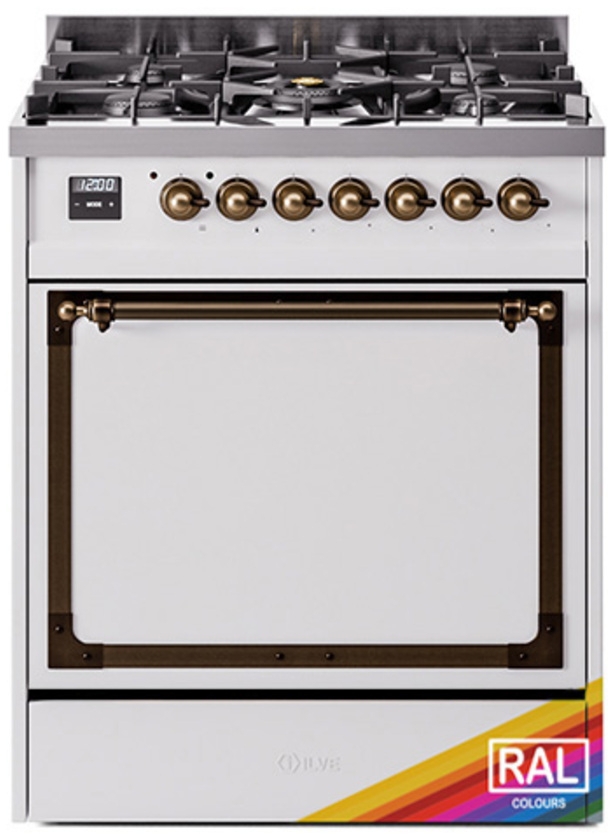 Ilve UN30QNMPRABLP Ral Custom Color With Bronze Knobs, Liquid Propane