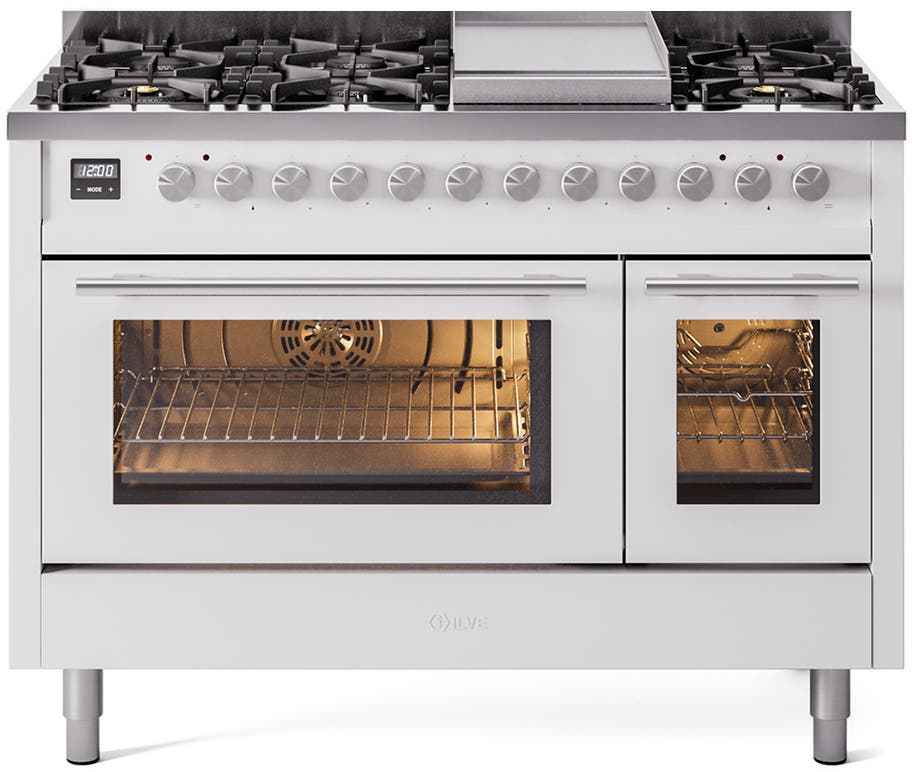 Ilve UP48FWMPWHLP White With Satin Trim, Lp
