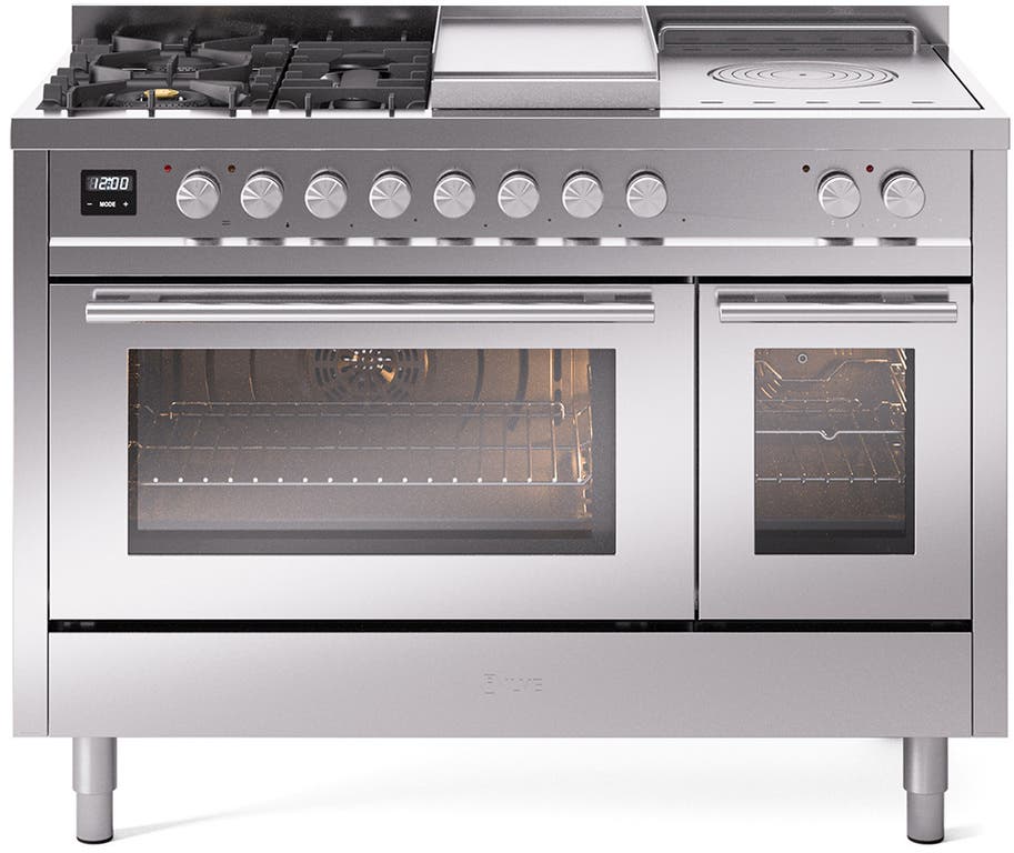 Ilve UP48FSWMPSSLP Stainless Steel With Satin Trim, Lp