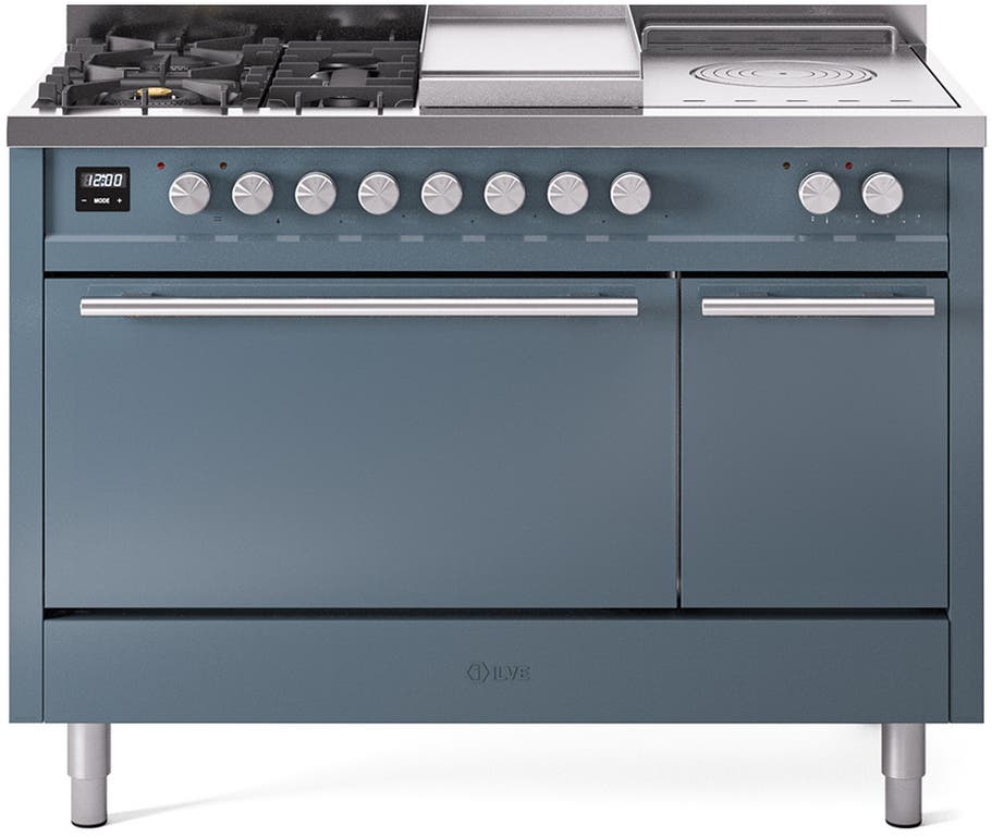 Ilve UP48FSQMPBG Blue Grey With Satin Trim