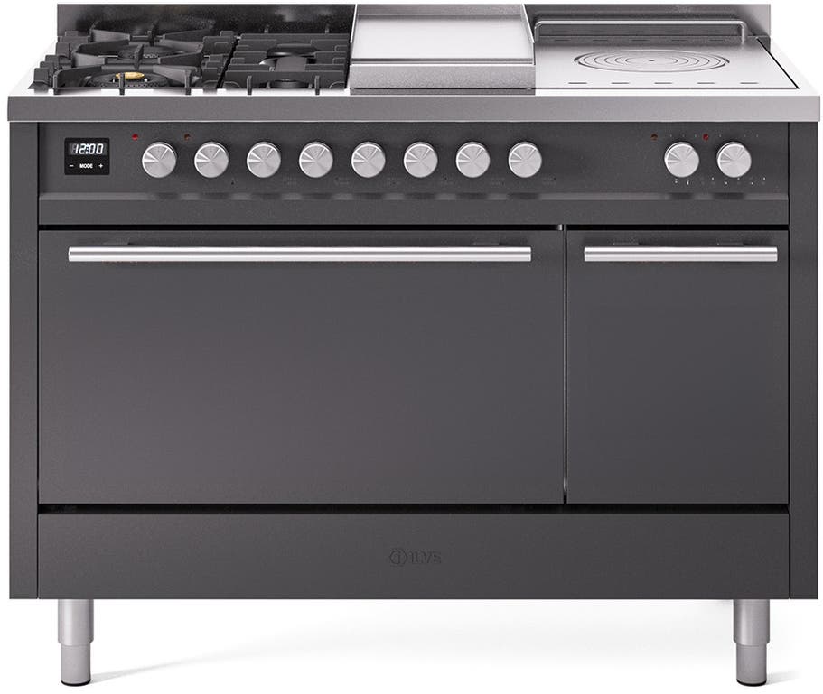 Ilve UP48FSQMPMG Graphite Matte With Satin Trim