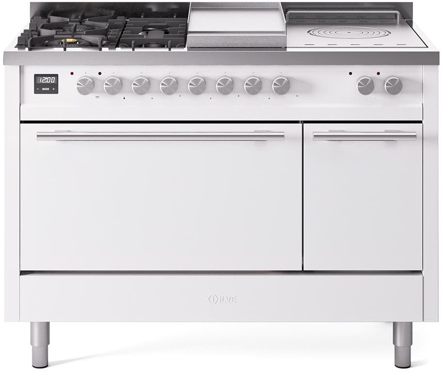 Ilve UP48FSQMPWHLP White With Satin Trim, Lp