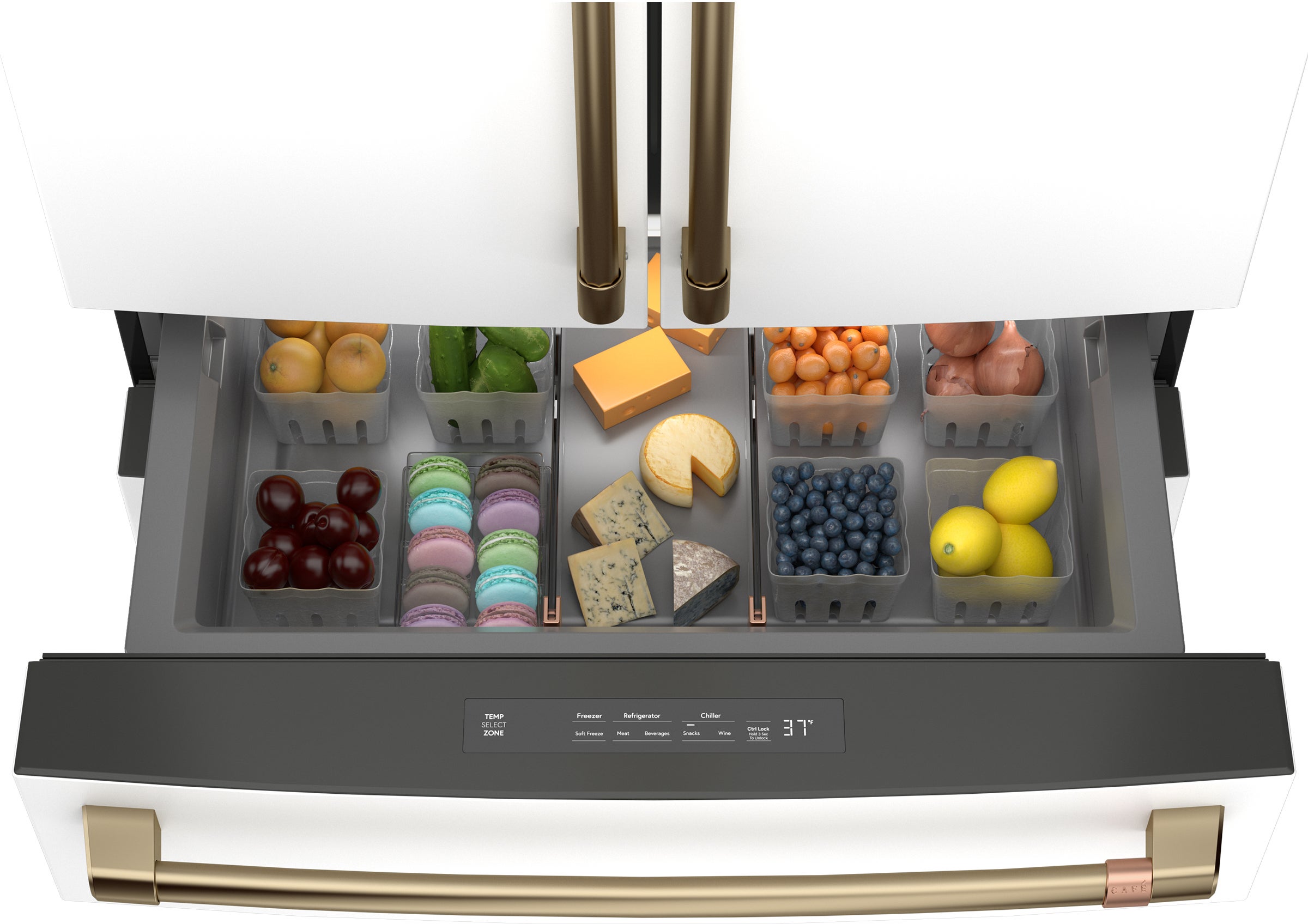 【最新入荷】 Cafe CJE23DP4WW2 4-Door Freestanding Counter-Depth Inch 36 その他