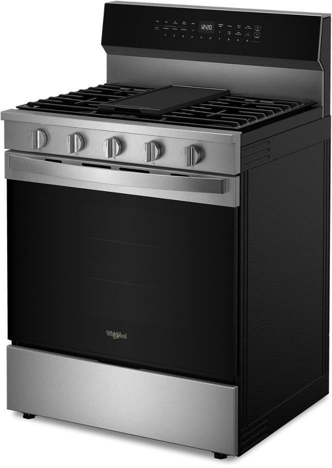 Whirlpool WFGS7530RZ 30 Inch Smart Gas Range With Air Cooking technolog...