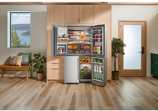 KitchenAid KRQC736RPS 36 Inch Freestanding French Door Refrigerator with...