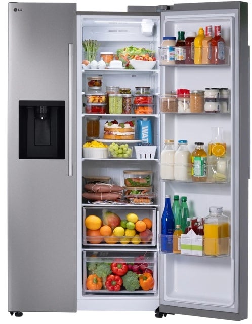 LG LS27T3230S 36 Inch Freestanding Side-by-Side Smart Refrigerat...