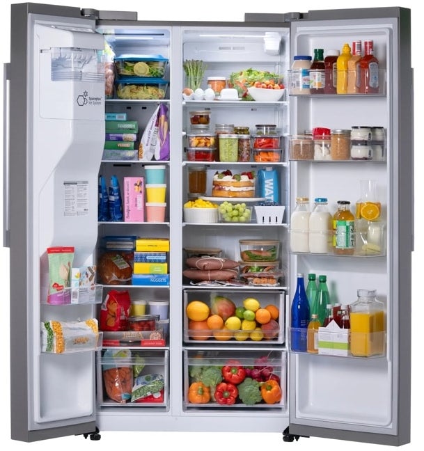 LG LS27T3230S 36 Inch Freestanding Side-by-Side Smart Refrigerat...