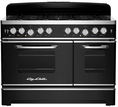 Big Chill BCR48CARLP 48 Inch Freestanding Retro Gas Range Carmine