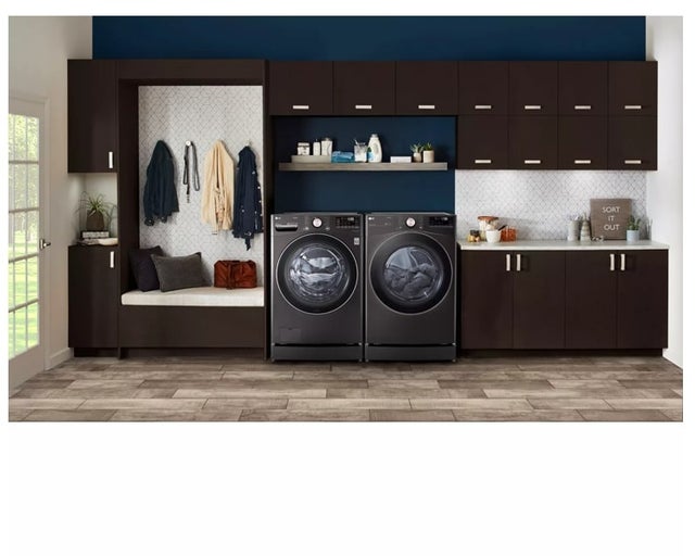 LG DLEX4000B 27 Inch Electric Smart Dryer with 7.4 Cu. Ft. Capa...