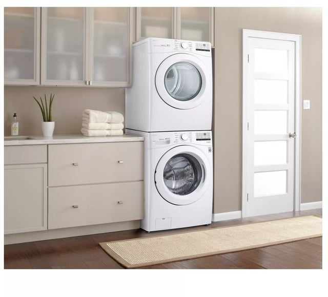 LG DLG3401W 27 Inch Gas Dryer with 7.4 Cu. Ft. Capacity, 8 Dry...