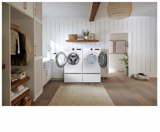 LG DLGX5501W 27 Inch Gas Smart Dryer with 7.4 cu. ft. Capacity,...