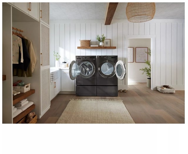 LG DLGX6701B 27 Inch Smart Gas Dryer with 7.4 Cu. Ft. Capacity,...