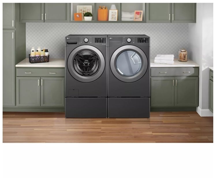 LG WM3470CM 27 Inch Front Load Washer with 5.0 Cu. Ft. Capacit...