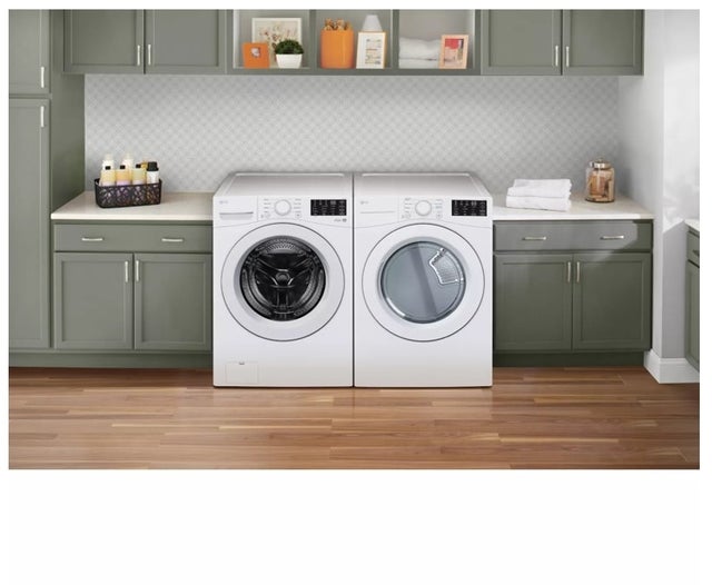 LG WM3470CW 27 Inch Front Load Washer with 5.0 Cu. Ft. Capacit...