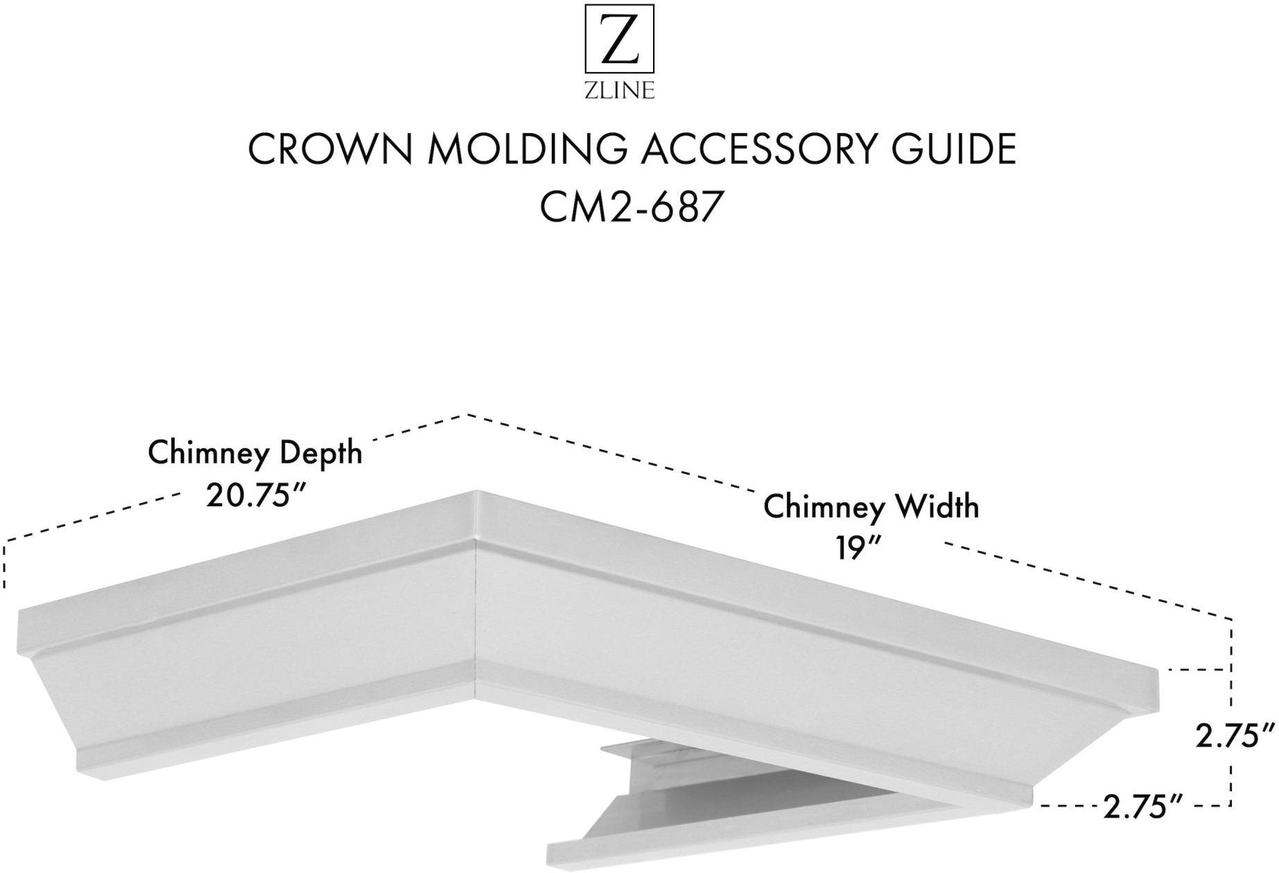 Zline CM2687 Brushed 430 Stainless Steel