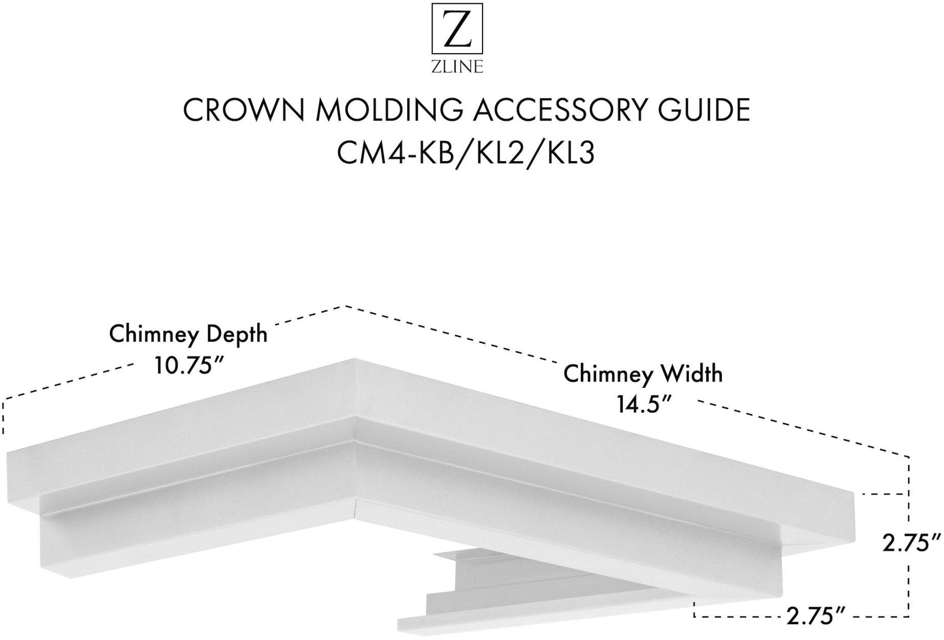 Zline CM4KBKL2KL3 Brushed 430 Stainless Steel