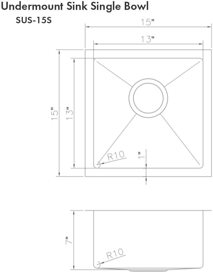Zline SUS15 Stainless Steel