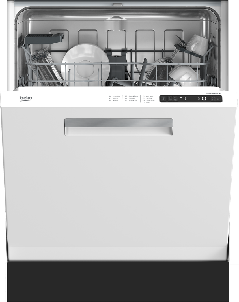 Beko DDN25402W 24 Inch Fully Integrated Dishwasher With 14 Place ...