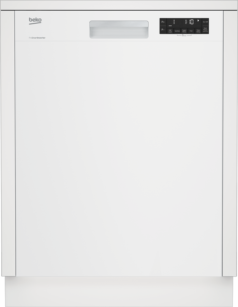 Beko DUT25401WHW 24 Inch Semi-Integrated Dishwasher With Pocket Han...