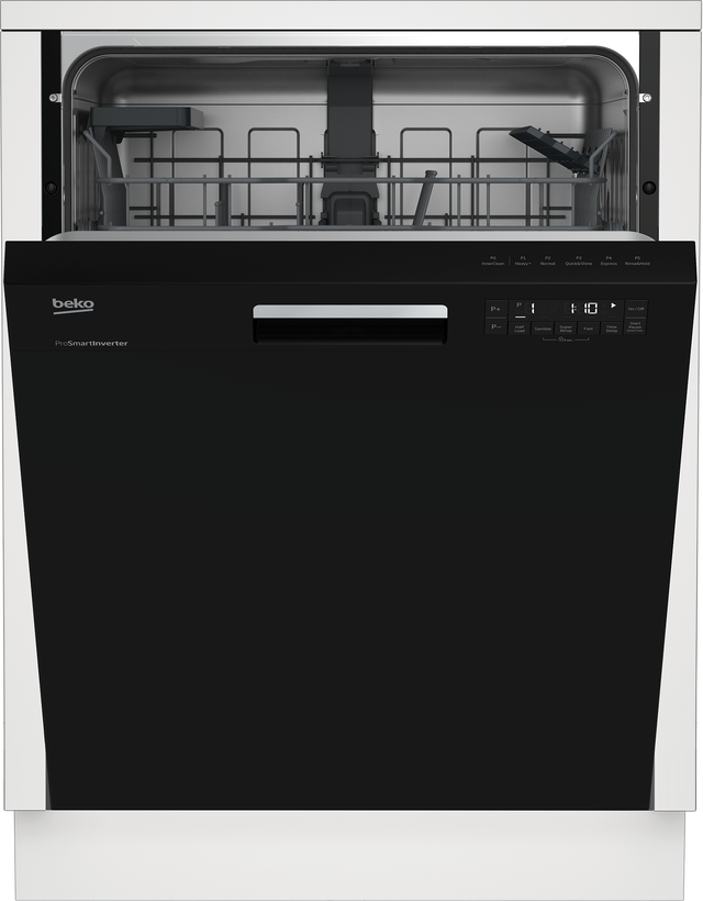 Beko DUT25401BHW 24 Inch Semi-Integrated Dishwasher With Pocket Han...