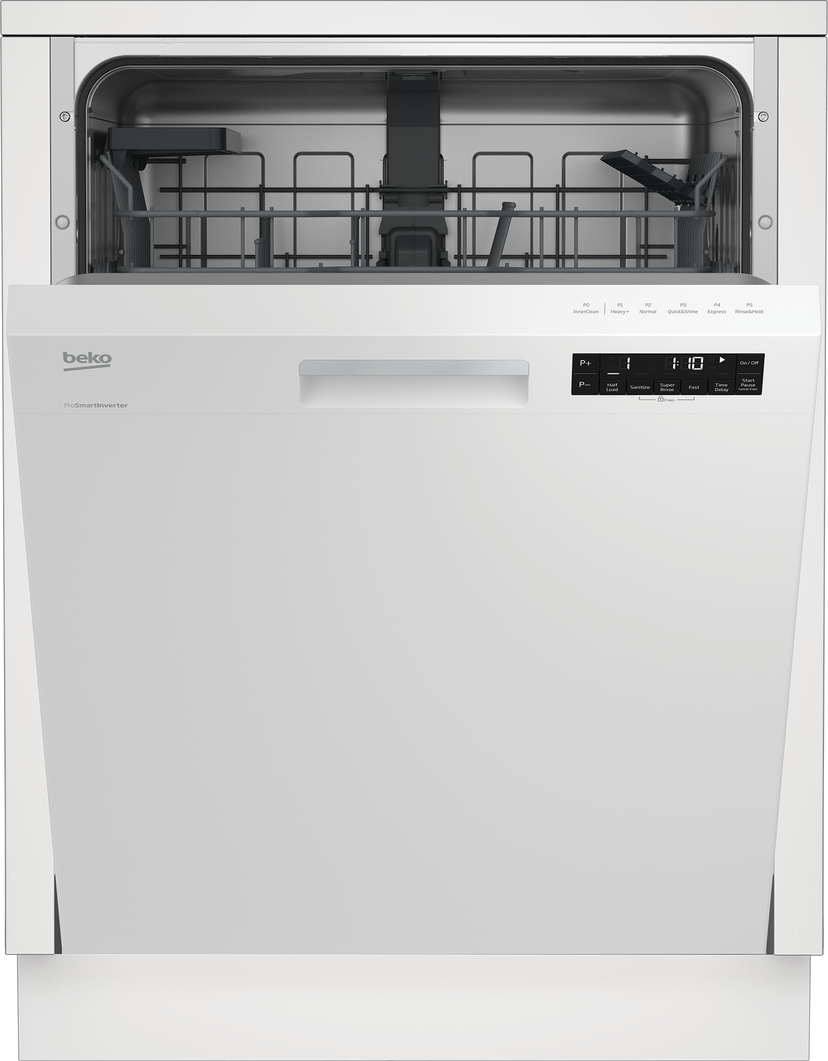 Beko DUT25401WHW 24 Inch Semi-Integrated Dishwasher With Pocket Han...