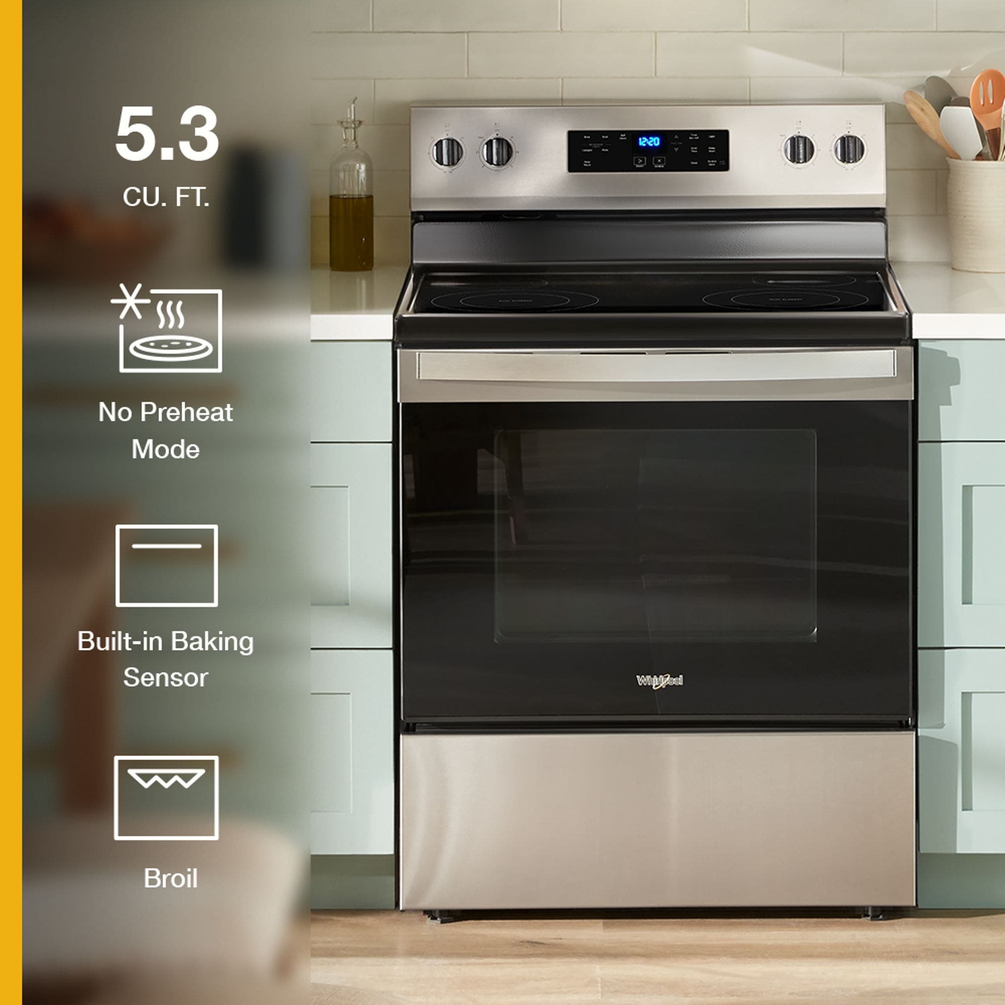 Whirlpool WFES3330RZ Fingerprint-Resistant Stainless Steel