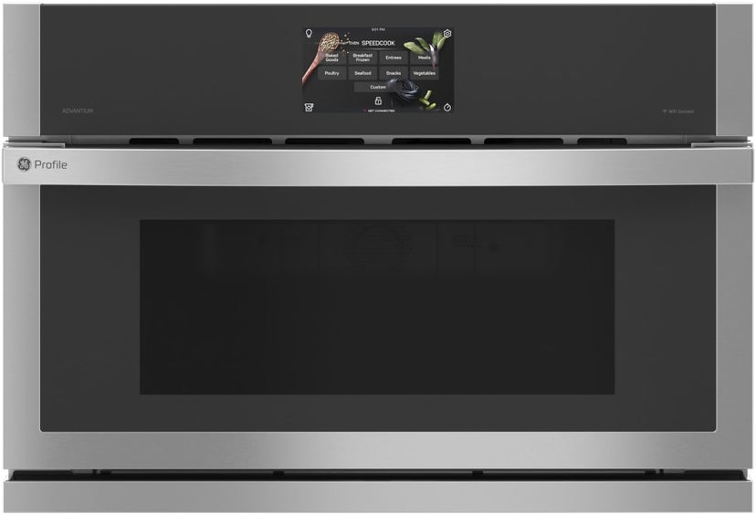 GE PSB9240SVSS 30 Inch Single Electric Smart Wall Oven with 1.7 c...