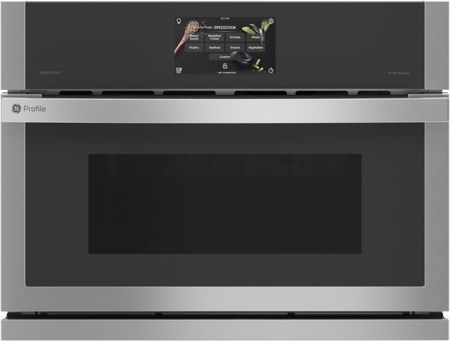 GE PSB9100SVSS 27 Inch Single Electric Smart Wall Oven with 1.7 c...