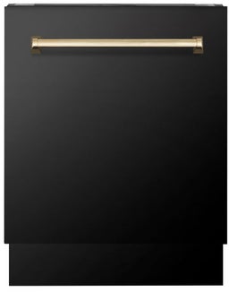 Black Stainless Steel With Champagne Bronze Handle