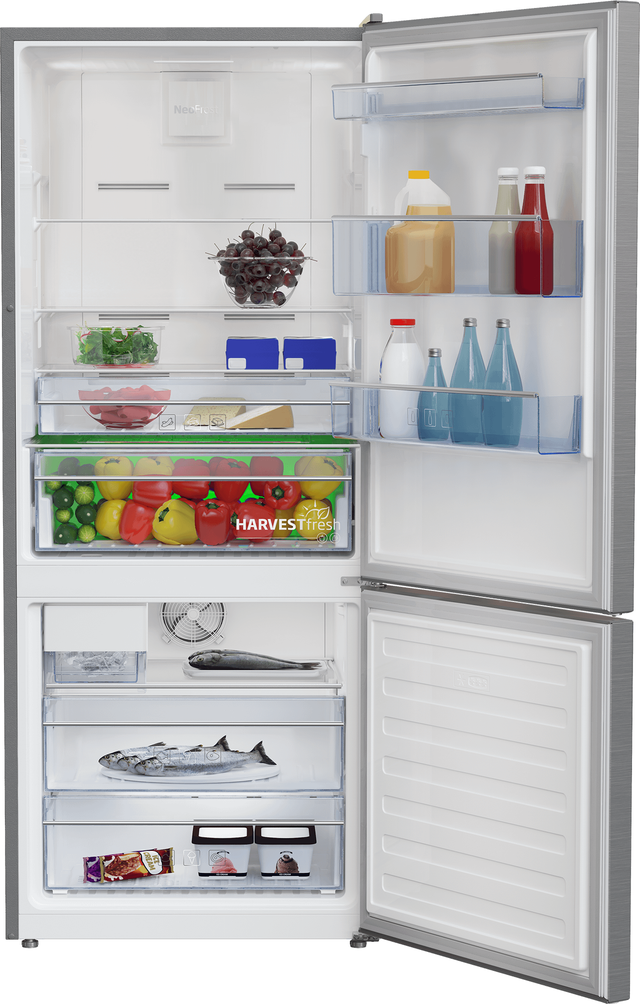 Beko BFBF2815SSIM 28 Inch Counter-Depth Bottom Mount Refrigerator wi...