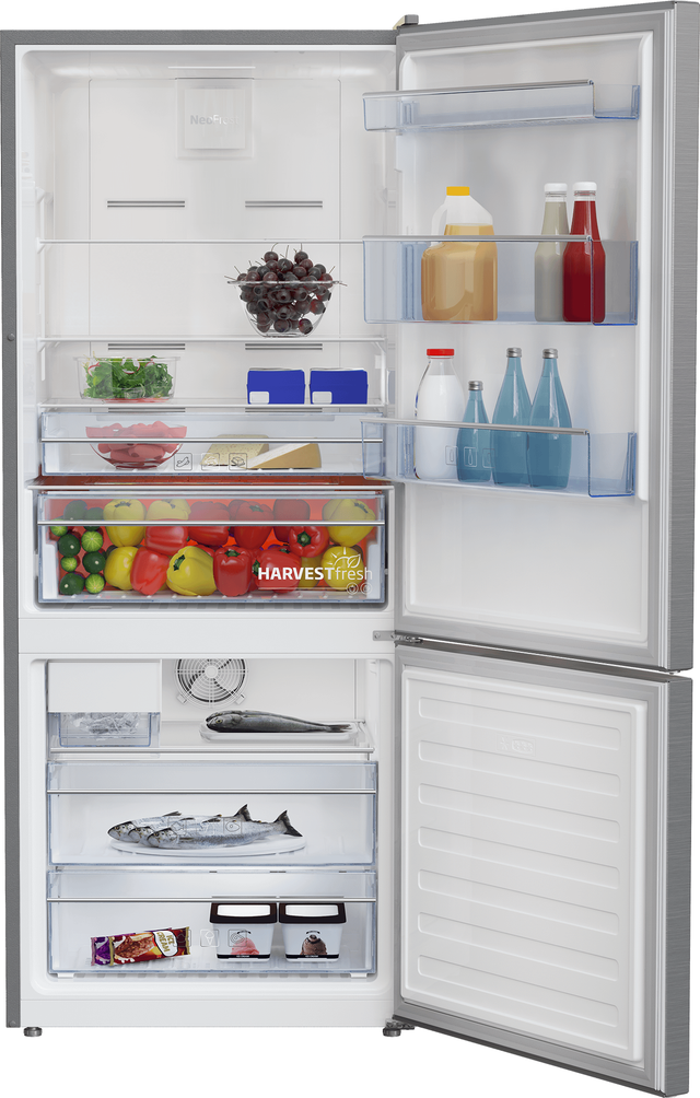 Beko BFBF2815SSIM 28 Inch Counter-Depth Bottom Mount Refrigerator wi...