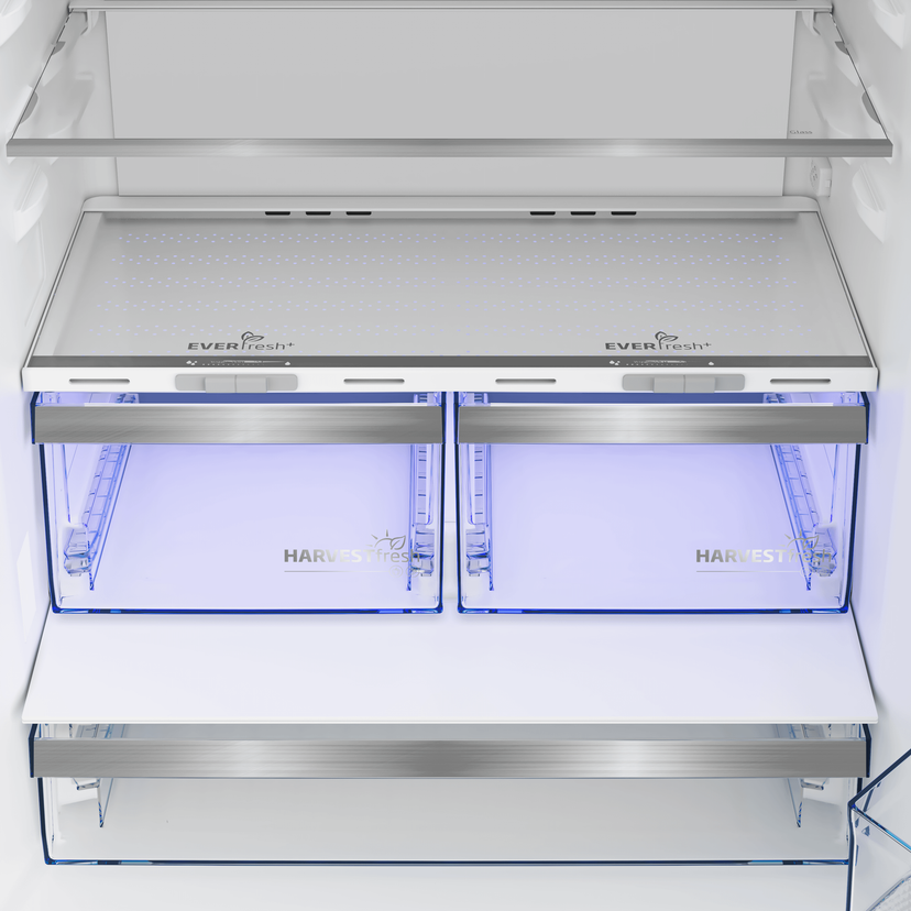 Beko BFBF30216SSIM 30 Inch Counter-Depth Bottom Mount Smart Refrigera...