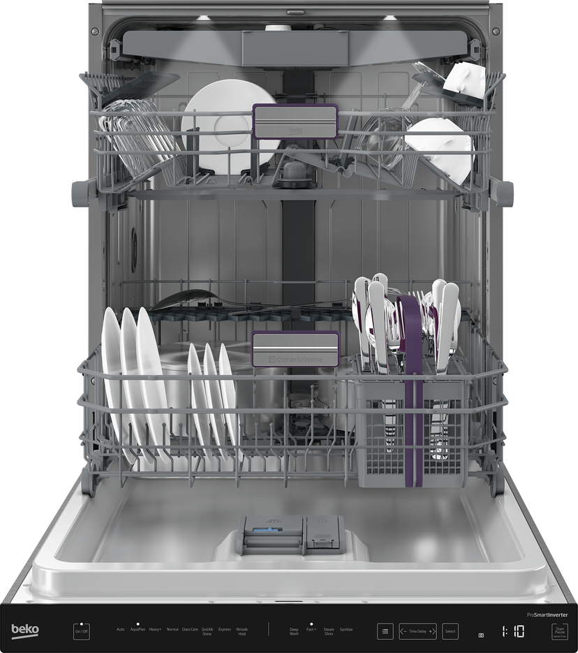 Beko DDT38532XIHHW 24 Inch Fully Integrated Dishwasher With Pocket Ha...