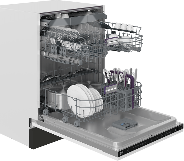 Beko DIT38532 24 Inch Fully Integrated Dishwasher with 16 Place ...