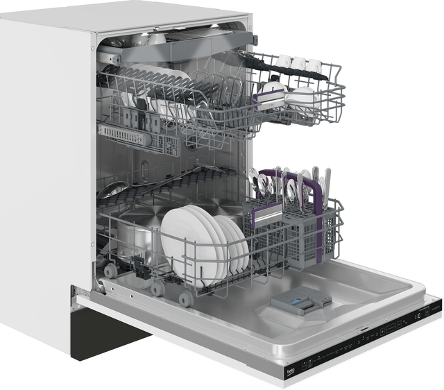 Beko DIT39434 24 Inch Fully Integrated Dishwasher with 16 Place ...