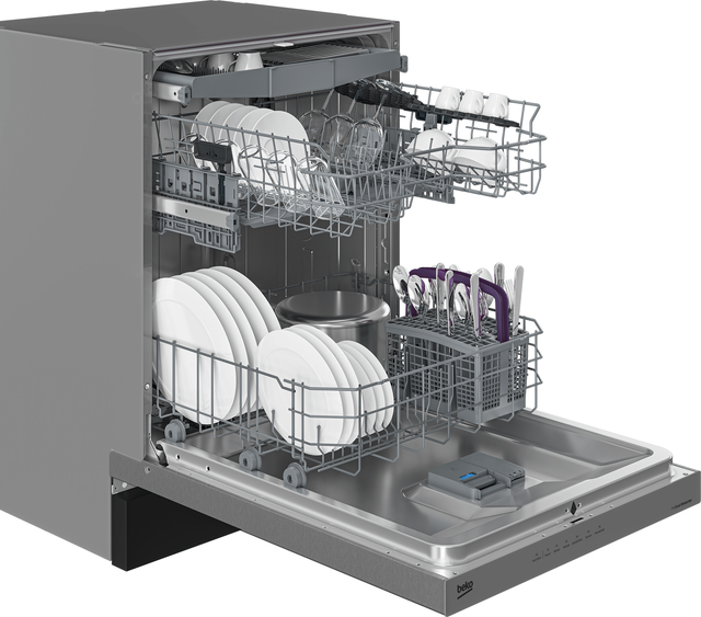 Beko DUT36522X 24 Inch Built-In Full Console Dishwasher with 15 P...