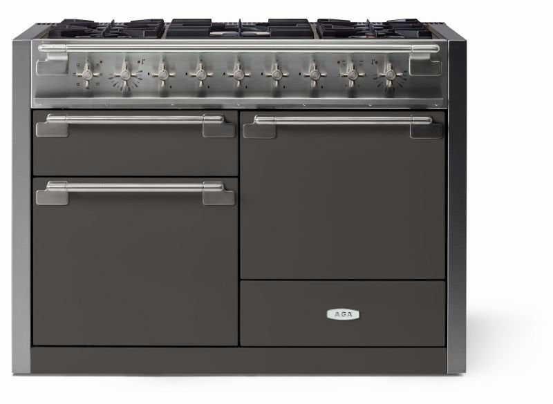 AGA AEL481INSLT Elise Series 48 Inch Freestanding Induction Range ...