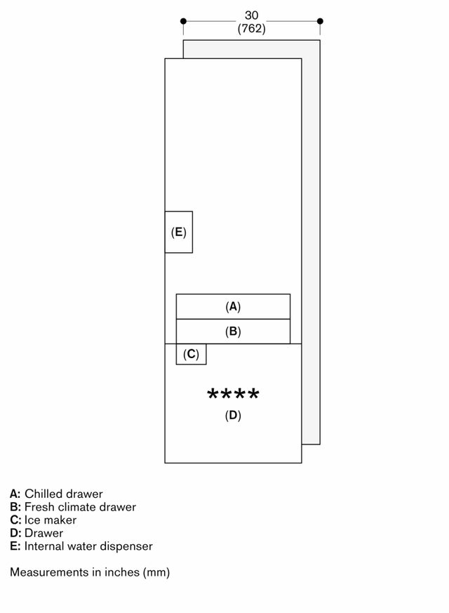 Gaggenau RVB477790 30 Inch Two Door Bottom Freezer Refrigerator With ...