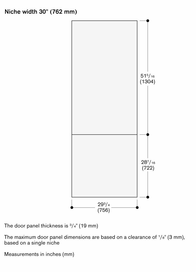 Gaggenau RVB477790 30 Inch Two Door Bottom Freezer Refrigerator With ...