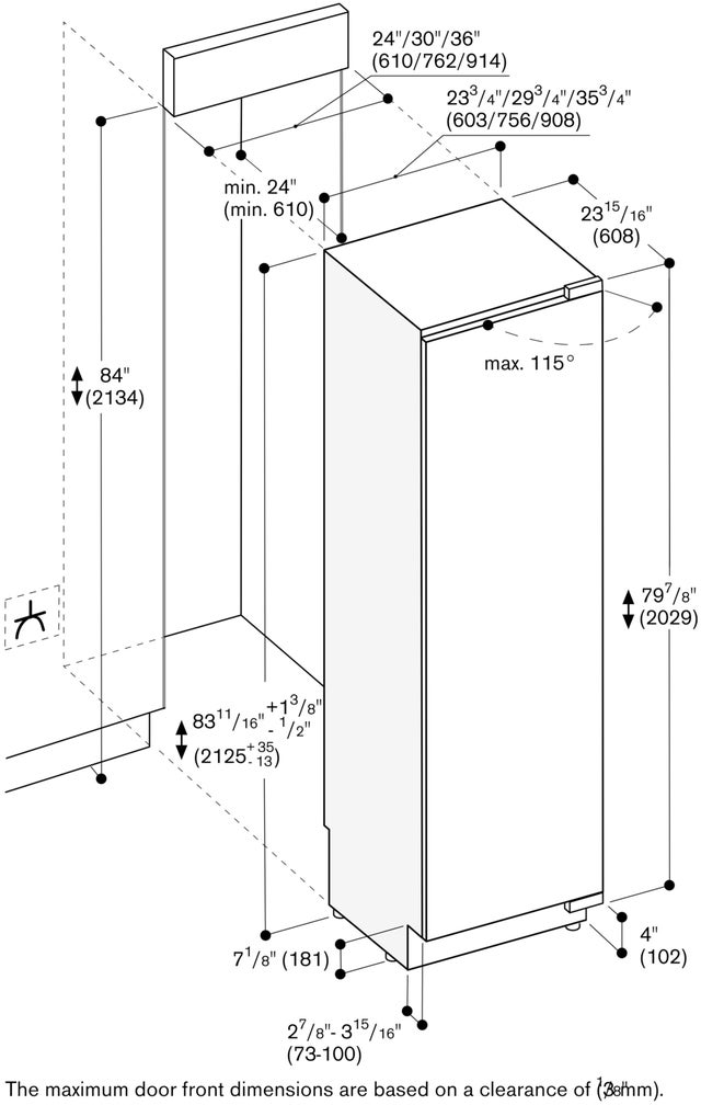 Gaggenau RC462705 24 Inch Built-In Smart All Refrigeration Column wi...